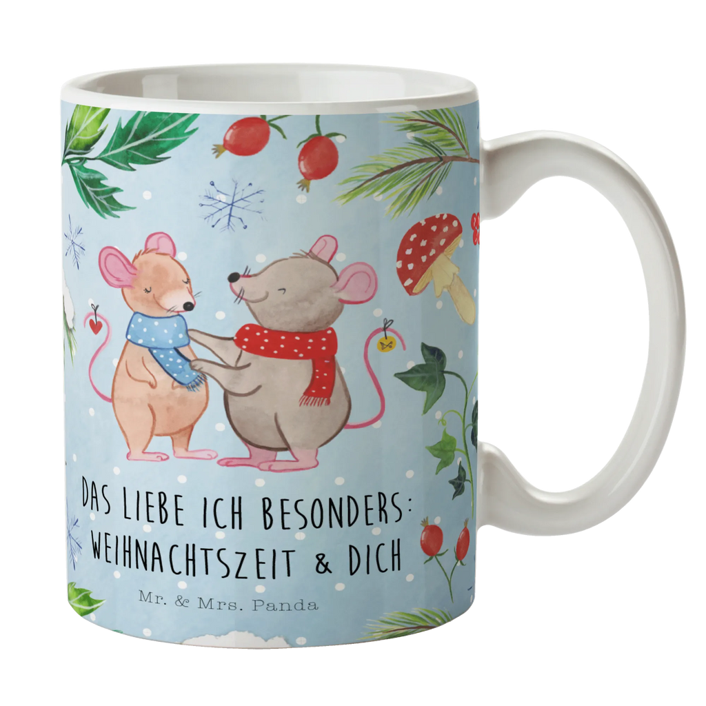 Tasse Mäuse Weihnachten Tasse, Kaffeetasse, Teetasse, Becher, Kaffeebecher, Teebecher, Keramiktasse, Porzellantasse, Büro Tasse, Geschenk Tasse, Tasse Sprüche, Tasse Motive, Kaffeetassen, Tasse bedrucken, Designer Tasse, Cappuccino Tassen, Schöne Teetassen, Winter, Weihnachten, Weihnachtsdeko, Nikolaus, Advent, Heiligabend, Wintermotiv