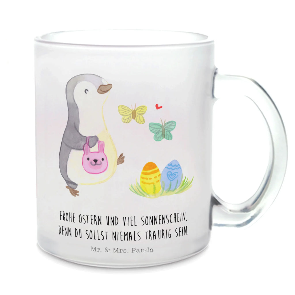 Teetasse Pinguin Eiersuche Teetasse, Teeglas, Teebecher, Tasse mit Henkel, Tasse, Glas Teetasse, Teetasse aus Glas, Ostern, Osterhase, Ostergeschenke, Osternest, Osterdeko, Geschenke zu Ostern, Ostern Geschenk, Ostergeschenke Kinder, Ostern Kinder