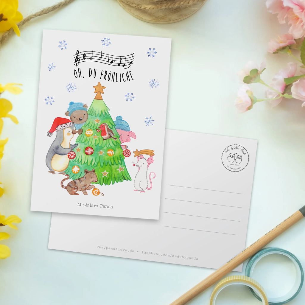 Postkarte Weihnachtsbaum schmücken Postkarte, Karte, Geschenkkarte, Grußkarte, Einladung, Ansichtskarte, Geburtstagskarte, Einladungskarte, Dankeskarte, Ansichtskarten, Einladung Geburtstag, Einladungskarten Geburtstag, Winter, Weihnachten, Weihnachtsdeko, Nikolaus, Advent, Heiligabend, Wintermotiv