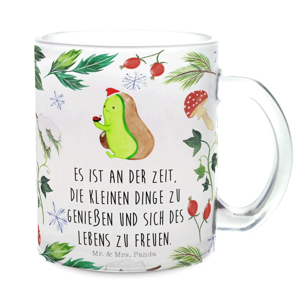 Teetasse Avocado kleine Dinge Teetasse, Teeglas, Teebecher, Tasse mit Henkel, Tasse, Glas Teetasse, Teetasse aus Glas, Winter, Weihnachten, Weihnachtsdeko, Nikolaus, Advent, Heiligabend, Wintermotiv