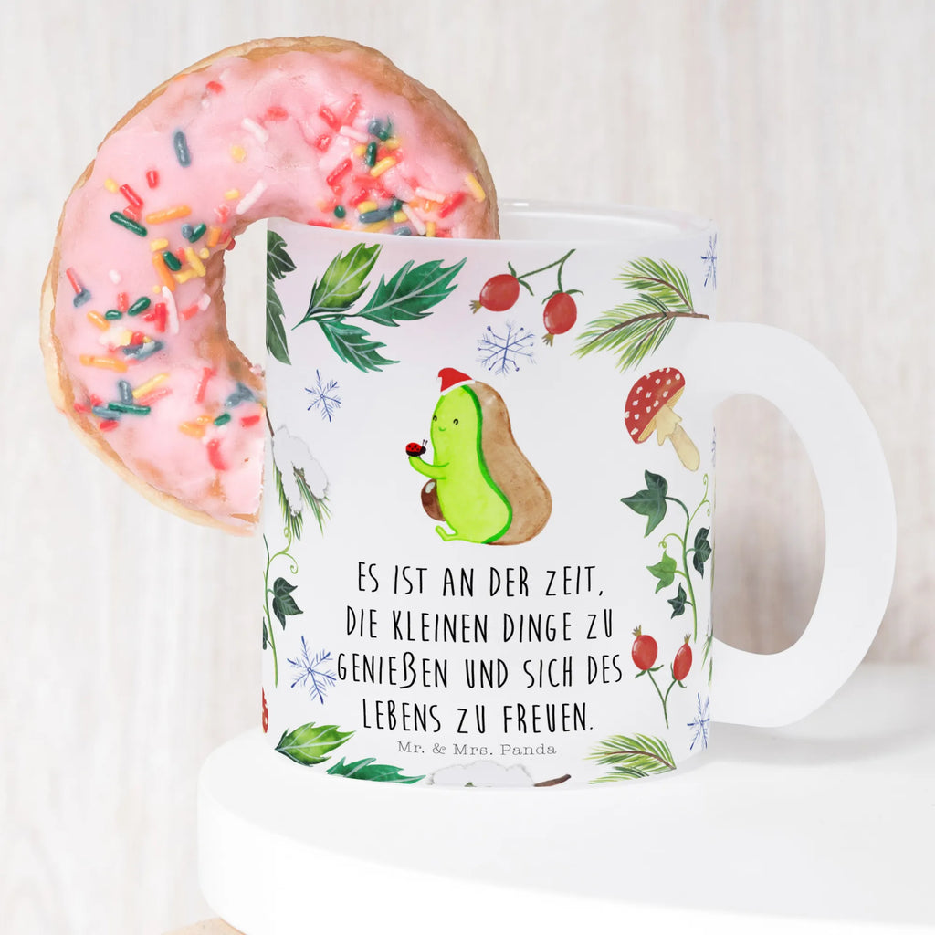 Teetasse Avocado kleine Dinge Teetasse, Teeglas, Teebecher, Tasse mit Henkel, Tasse, Glas Teetasse, Teetasse aus Glas, Winter, Weihnachten, Weihnachtsdeko, Nikolaus, Advent, Heiligabend, Wintermotiv