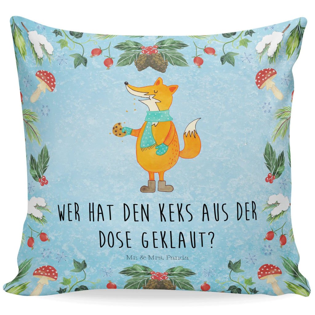 40x40 Kissen Fuchs Keksdose Kissenhülle, Kopfkissen, Sofakissen, Dekokissen, Motivkissen, sofakissen, sitzkissen, Kissen, Kissenbezüge, Kissenbezug 40x40, Kissen 40x40, Kissenhülle 40x40, Zierkissen, Couchkissen, Dekokissen Sofa, Sofakissen 40x40, Dekokissen 40x40, Kopfkissen 40x40, Kissen 40x40 Waschbar, Winter, Weihnachten, Weihnachtsdeko, Nikolaus, Advent, Heiligabend, Wintermotiv