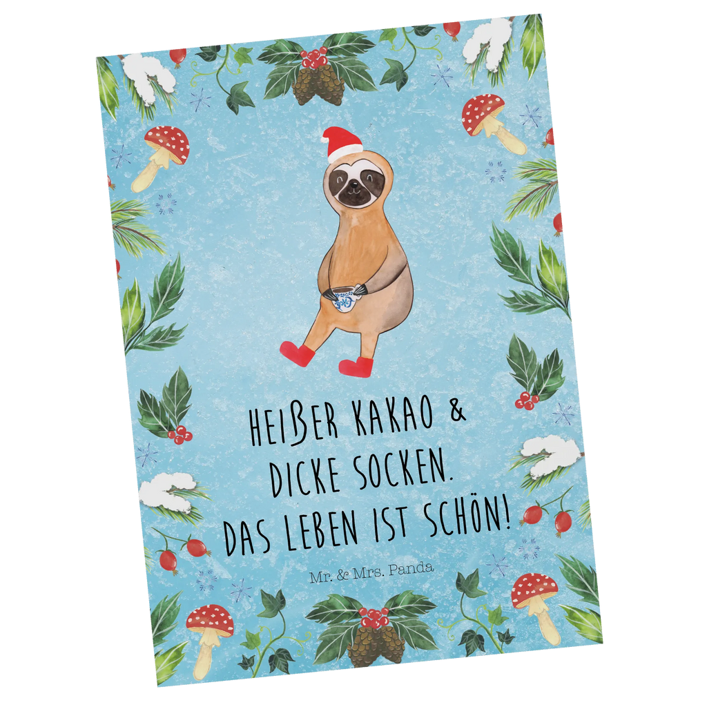 Postkarte Faultier Kakao Postkarte, Karte, Geschenkkarte, Grußkarte, Einladung, Ansichtskarte, Geburtstagskarte, Einladungskarte, Dankeskarte, Ansichtskarten, Einladung Geburtstag, Einladungskarten Geburtstag, Winter, Weihnachten, Weihnachtsdeko, Nikolaus, Advent, Heiligabend, Wintermotiv