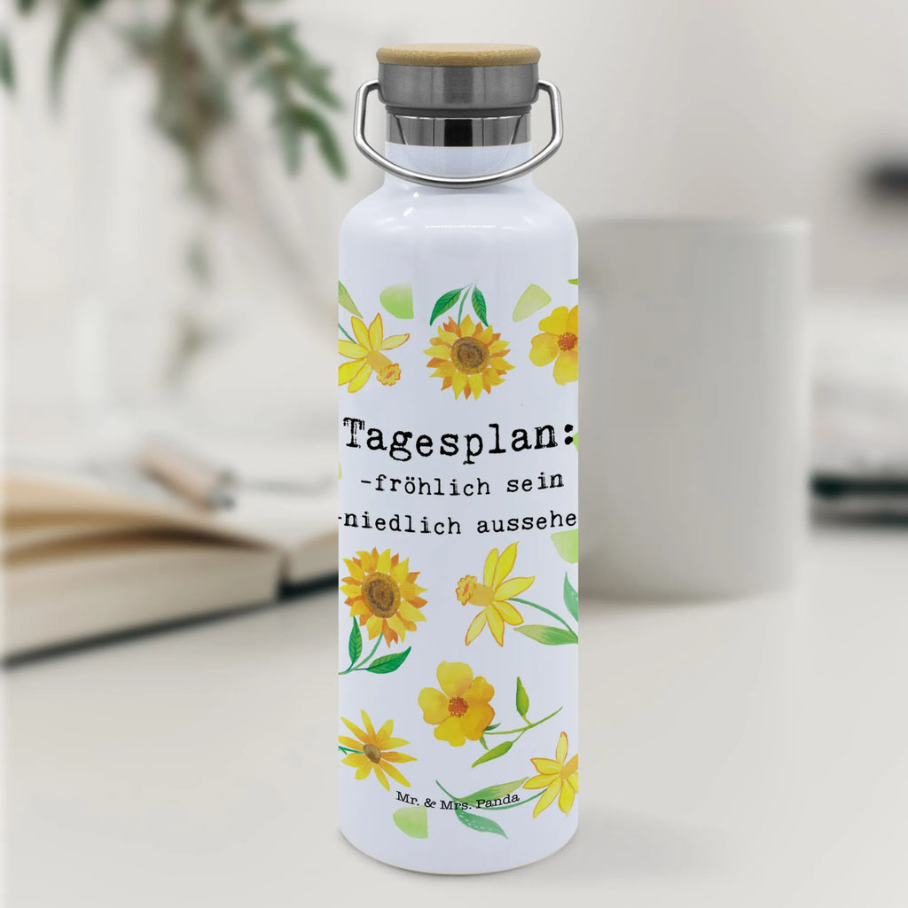 Trinkflasche Tagesplan Thermosflasche, Isolierflasche, Edelstahl, Trinkflasche, isoliert, Wamrhaltefunktion, Sportflasche, Flasche zum Sport, Sportlerflasche, Blumen Deko, Frühlings Deko, Sommer Deko, Dekoration, positive Botschaft, Naturliebhaber, Outdoor, Natur, Abenteuer