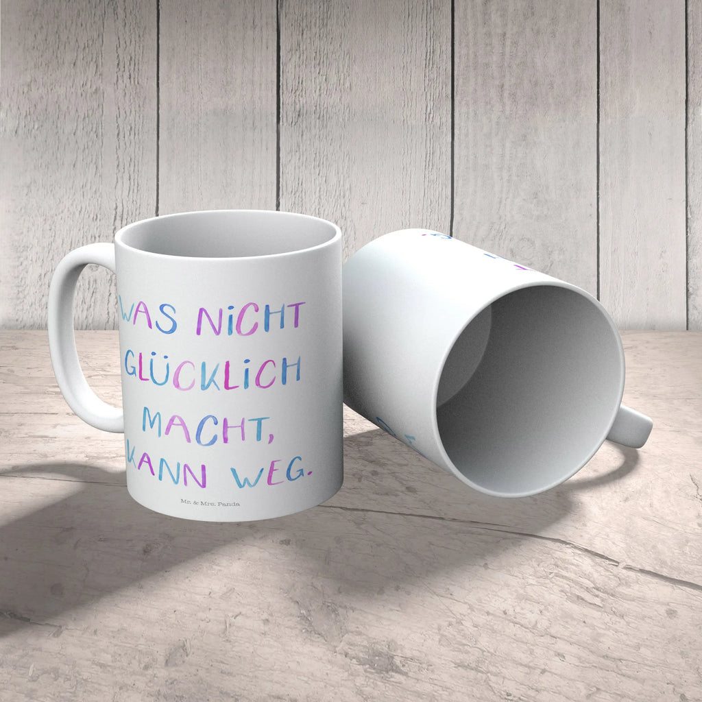 Tasse Was nicht glücklich macht Tasse, Kaffeetasse, Teetasse, Becher, Kaffeebecher, Teebecher, Keramiktasse, Porzellantasse, Büro Tasse, Geschenk Tasse, Tasse Sprüche, Tasse Motive, Kaffeetassen, Tasse bedrucken, Designer Tasse, Cappuccino Tassen, Schöne Teetassen