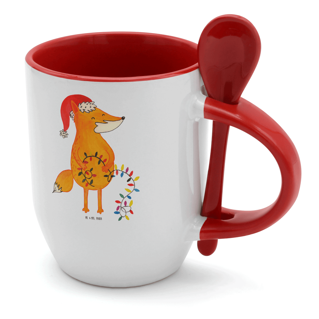 Tasse mit Löffel Fuchs Weihnachten Tasse, Kaffeetasse, Tassen, Tasse mit Spruch, Kaffeebecher, Tasse mit Löffel, Winter, Weihnachten, Weihnachtsdeko, Nikolaus, Advent, Heiligabend, Wintermotiv, Fuchs, Füchse, Spruch schön, Geschenk Weihnachten, Weihnachtsmann, Weihnachtszeit