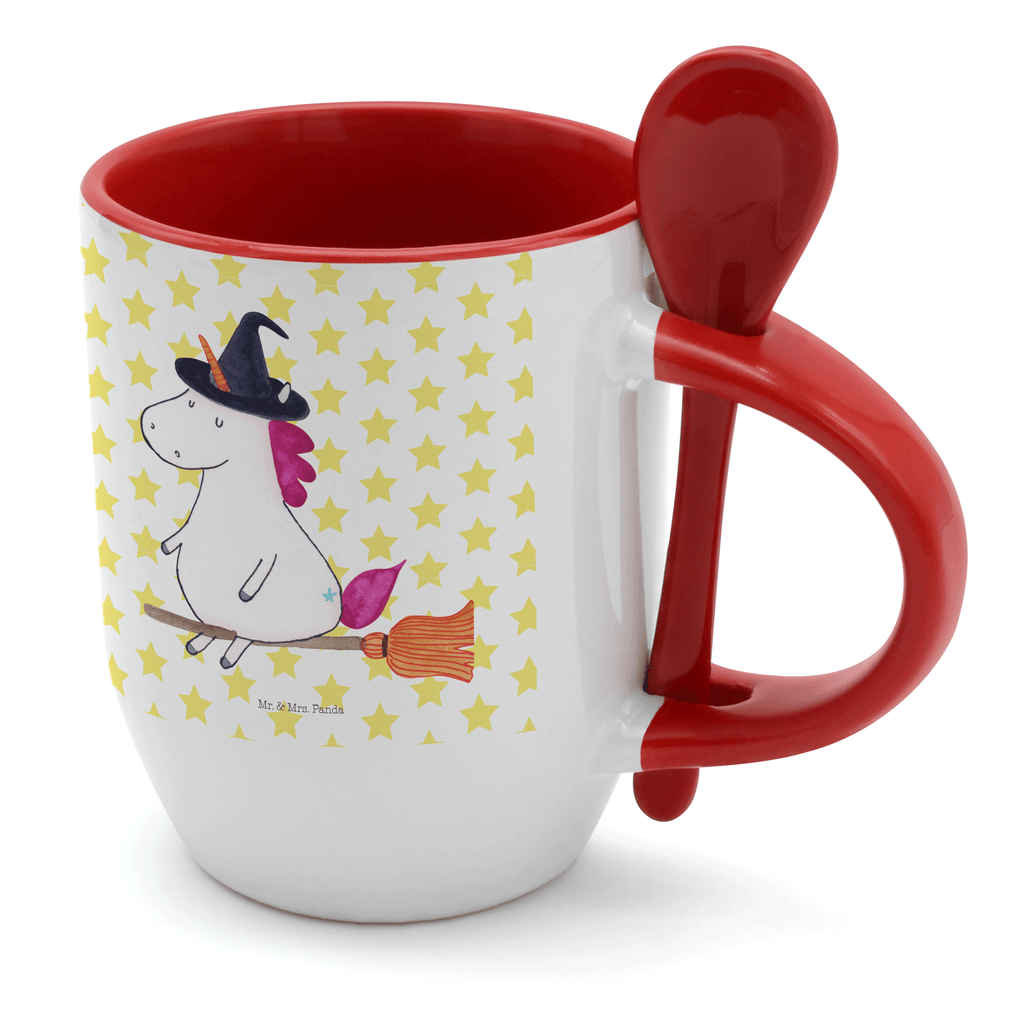 Tasse mit Löffel Einhorn Hexe Tasse, Kaffeetasse, Tassen, Tasse mit Spruch, Kaffeebecher, Tasse mit Löffel, Einhorn, Einhörner, Einhorn Deko, Pegasus, Unicorn, Frau, Ehefrau, Hexe, Teufel, Engel, Verrückte, Freundin, Leben, Zicke