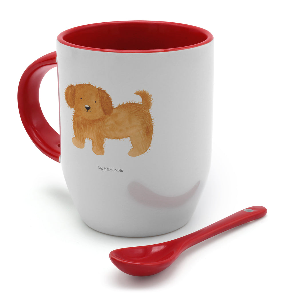 Tasse mit Löffel Hund flauschig Tasse, Kaffeetasse, Tassen, Tasse mit Spruch, Kaffeebecher, Tasse mit Löffel, Hund, Hundemotiv, Haustier, Hunderasse, Tierliebhaber, Hundebesitzer, Sprüche, Hunde, Frauchen, Hundemama, Hundeliebe