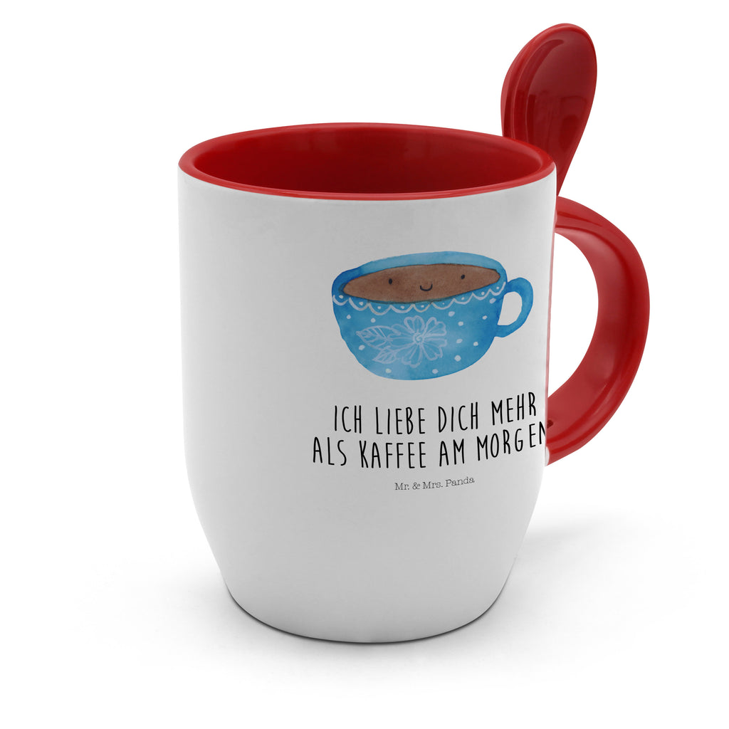 Tasse mit Löffel Kaffee Tasse Tasse, Kaffeetasse, Tassen, Tasse mit Spruch, Kaffeebecher, Tasse mit Löffel, Tiermotive, Gute Laune, lustige Sprüche, Tiere, Kaffee, Liebe, Geschmack, Genuss, Glücklich