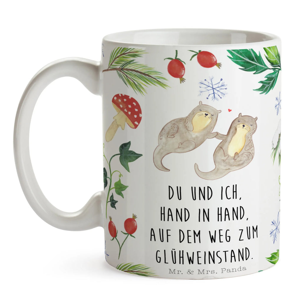 Tasse Otter Glühweinstand Tasse, Kaffeetasse, Teetasse, Becher, Kaffeebecher, Teebecher, Keramiktasse, Porzellantasse, Büro Tasse, Geschenk Tasse, Tasse Sprüche, Tasse Motive, Kaffeetassen, Tasse bedrucken, Designer Tasse, Cappuccino Tassen, Schöne Teetassen, Winter, Weihnachten, Weihnachtsdeko, Nikolaus, Advent, Heiligabend, Wintermotiv