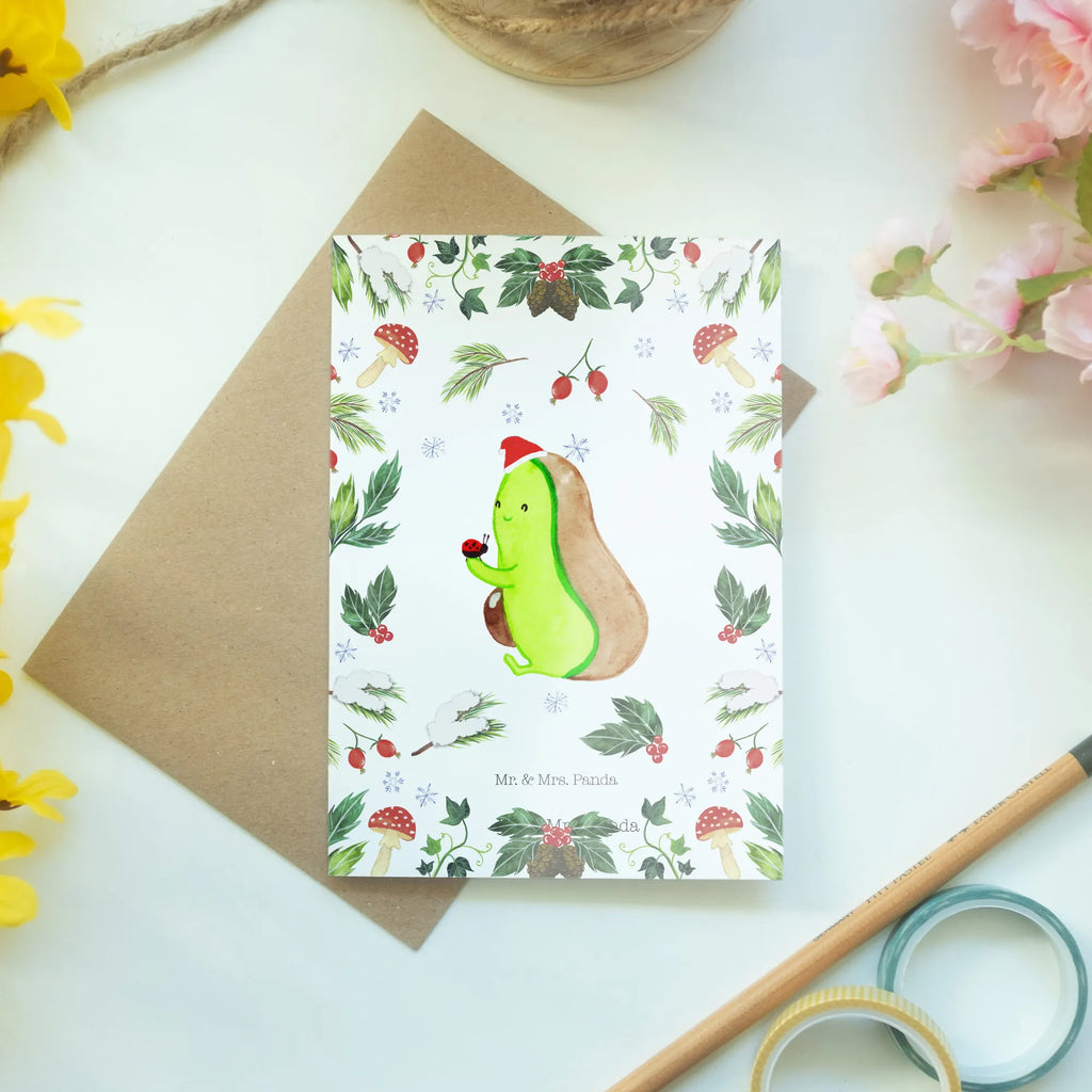 Grußkarte Avocado kleine Dinge Grußkarte, Klappkarte, Einladungskarte, Glückwunschkarte, Hochzeitskarte, Geburtstagskarte, Karte, Ansichtskarten, Winter, Weihnachten, Weihnachtsdeko, Nikolaus, Advent, Heiligabend, Wintermotiv