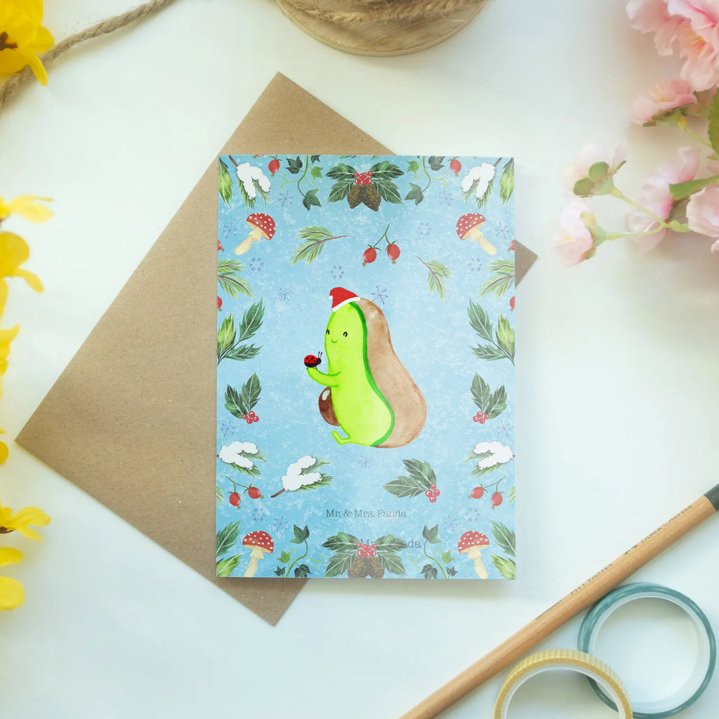 Grußkarte Avocado kleine Dinge Grußkarte, Klappkarte, Einladungskarte, Glückwunschkarte, Hochzeitskarte, Geburtstagskarte, Karte, Ansichtskarten, Winter, Weihnachten, Weihnachtsdeko, Nikolaus, Advent, Heiligabend, Wintermotiv