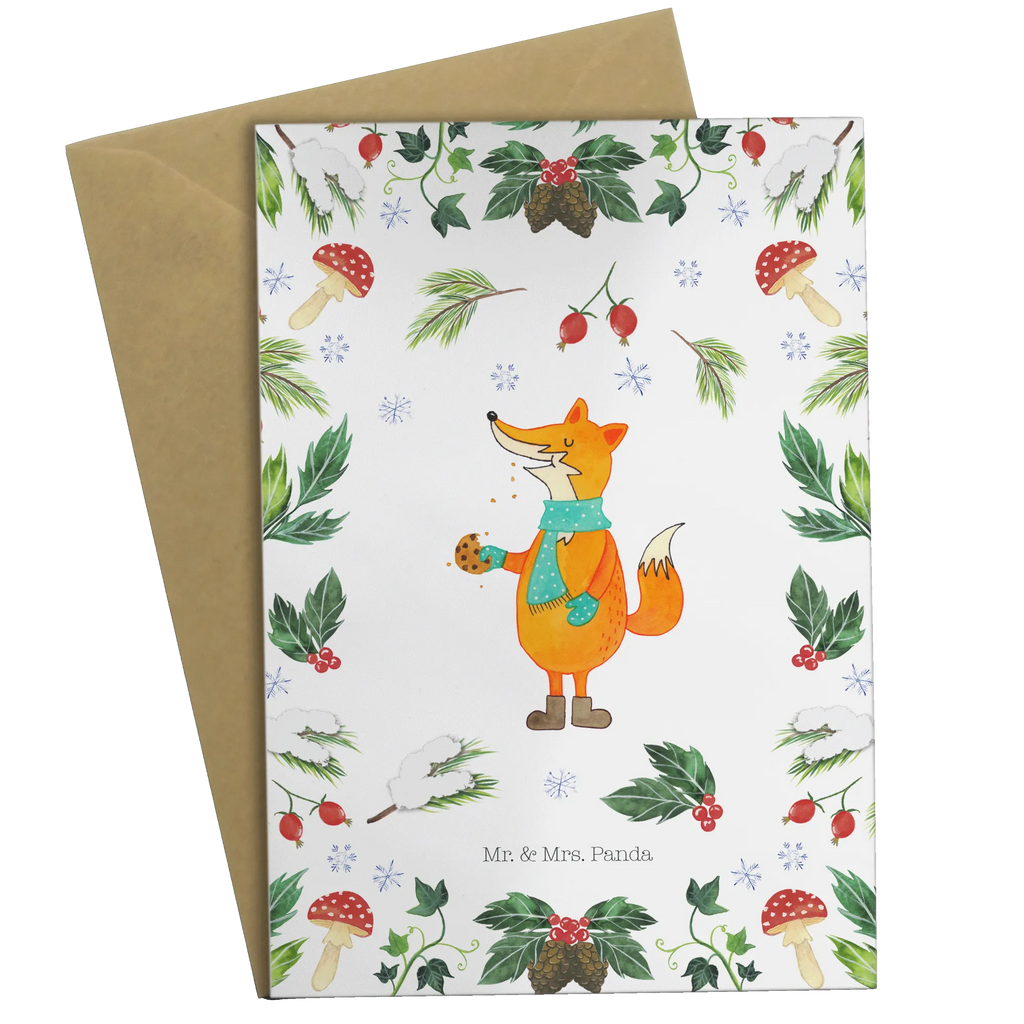 Grußkarte Fuchs Keksdose Grußkarte, Klappkarte, Einladungskarte, Glückwunschkarte, Hochzeitskarte, Geburtstagskarte, Karte, Ansichtskarten, Winter, Weihnachten, Weihnachtsdeko, Nikolaus, Advent, Heiligabend, Wintermotiv