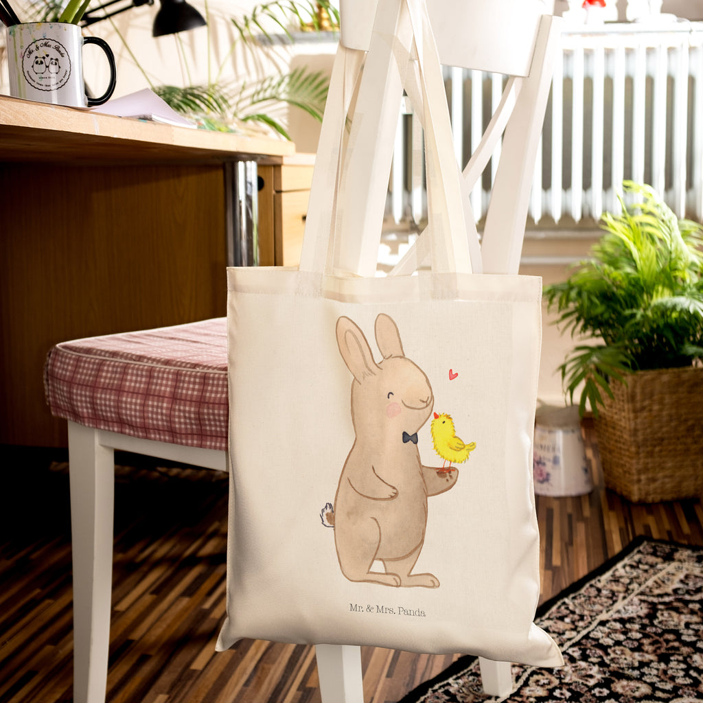 Tragetasche Hase mit Küken Beuteltasche, Beutel, Einkaufstasche, Jutebeutel, Stoffbeutel, Tasche, Shopper, Umhängetasche, Strandtasche, Schultertasche, Stofftasche, Tragetasche, Badetasche, Jutetasche, Einkaufstüte, Laptoptasche, Ostern, Osterhase, Ostergeschenke, Osternest, Osterdeko, Geschenke zu Ostern, Ostern Geschenk, Ostergeschenke Kinder, Ostern Kinder