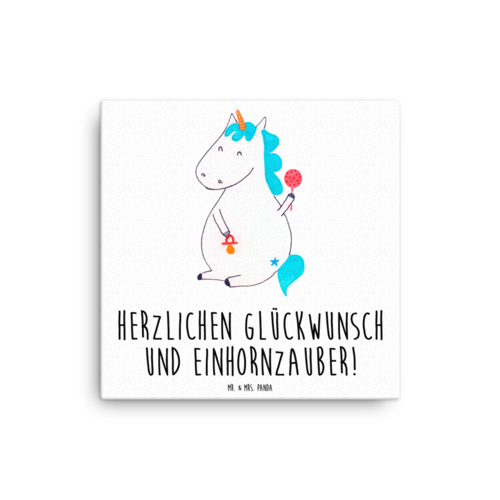 Leinwand Bild Einhorn Baby Leinwand, Bild, Kunstdruck, Wanddeko, Dekoration, Einhorn, Einhörner, Einhorn Deko, Pegasus, Unicorn, Mutter, Geburt, Geburtstag, erstes Kind, Baby, Babyglück, Nachwuchs, Eltern, Party, Kind, Schnuller