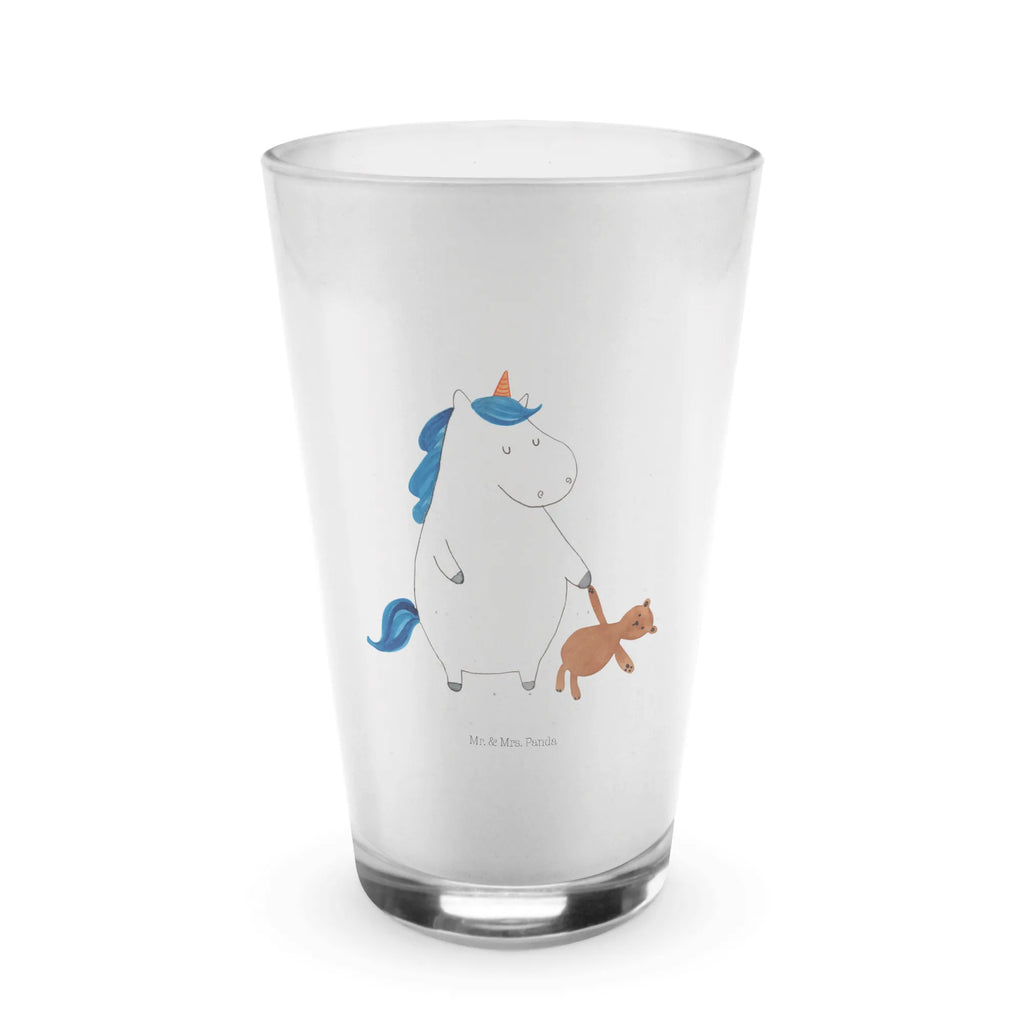 Glas Einhorn Teddy Cappuccino Glas, Glas, Cappuccino Tasse, Latte Macchiato, Einhorn, Einhörner, Einhorn Deko, Pegasus, Unicorn, schlafen, gute Nacht, Single, Bett, Träumen, Freundin, Singleleben