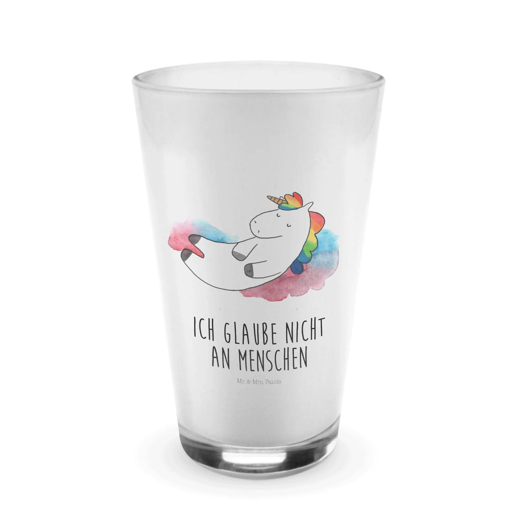 Glas Einhorn Wolke 7 Cappuccino Glas, Glas, Cappuccino Tasse, Latte Macchiato, Einhorn, Einhörner, Einhorn Deko, Pegasus, Unicorn, verliebt, Menschen, witzig, lustig, Geschenk, Glaube, Realität, Lächeln