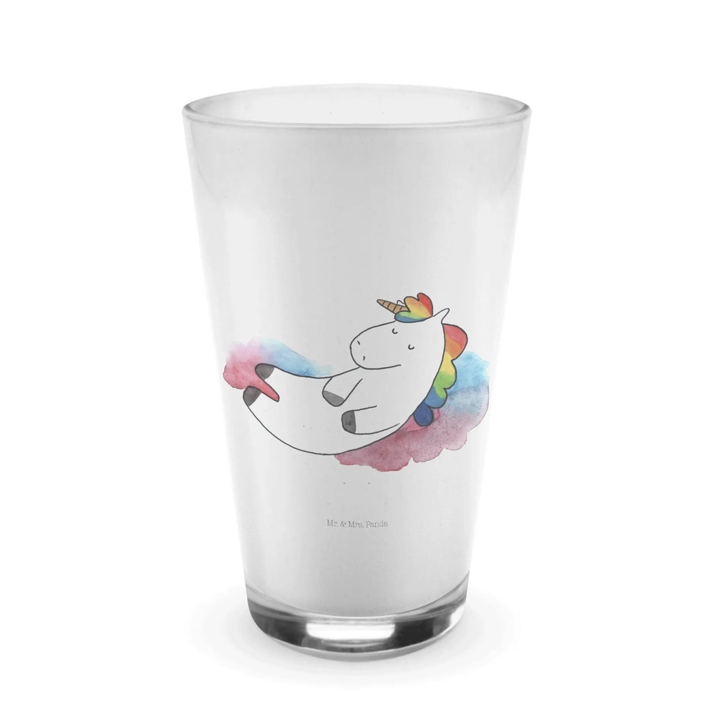 Glas Einhorn Wolke 7 Cappuccino Glas, Glas, Cappuccino Tasse, Latte Macchiato, Einhorn, Einhörner, Einhorn Deko, Pegasus, Unicorn, verliebt, Menschen, witzig, lustig, Geschenk, Glaube, Realität, Lächeln