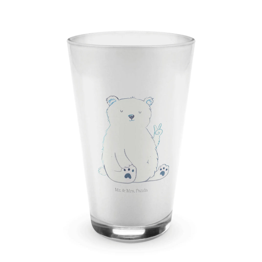 Glas Eisbär Faul Cappuccino Glas, Glas, Cappuccino Tasse, Latte Macchiato, Bär, Teddy, Teddybär, Eisbär, Nordpol, Faul, Entspannen, Relaxen, Büro, Arbeit, Bürojob, Arbeitsplatz, Homeoffice