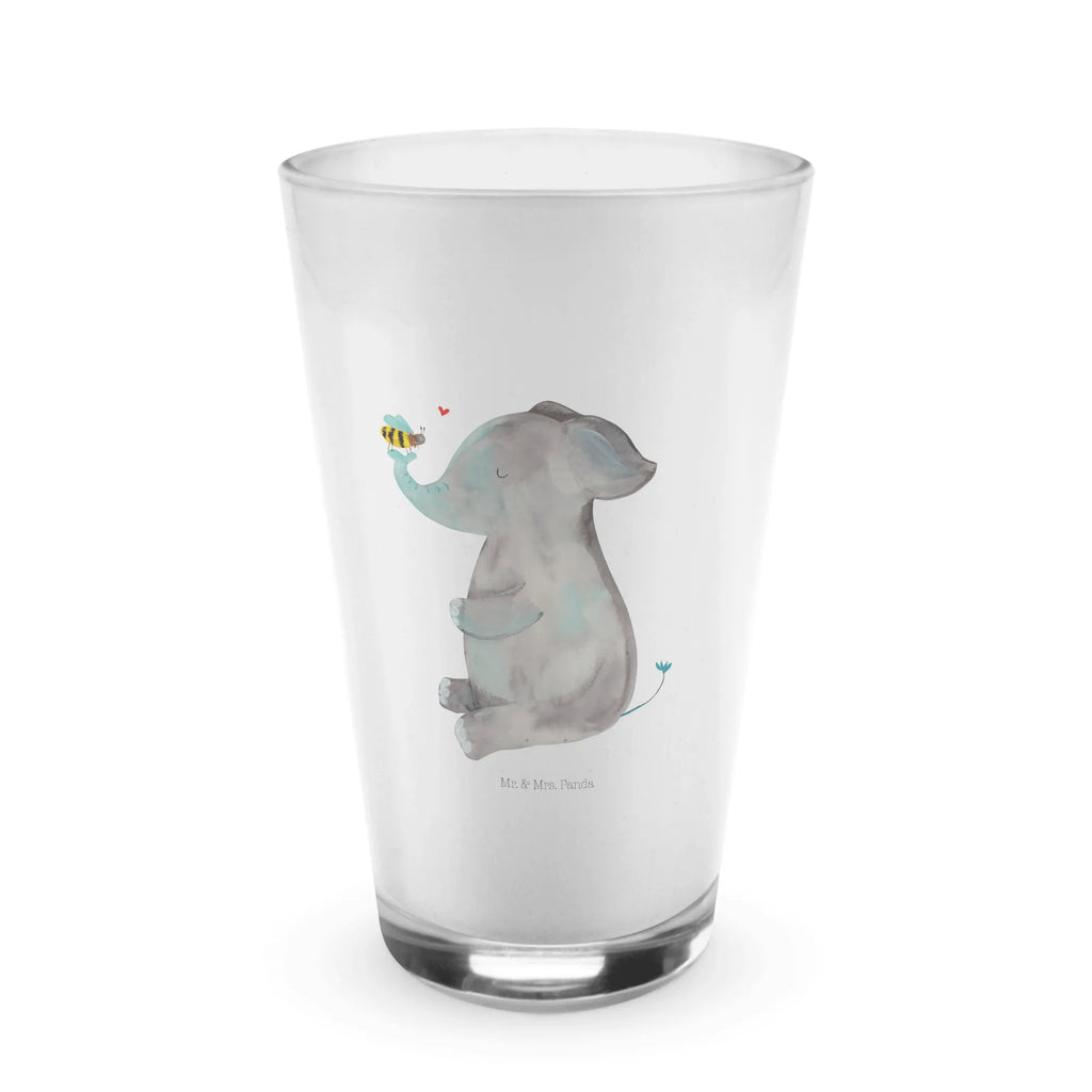 Glas Elefant & Biene Cappuccino Glas, Glas, Cappuccino Tasse, Latte Macchiato, Tiermotive, Gute Laune, lustige Sprüche, Tiere, Elefant, Biene, Liebe, Liebesbeweis, Jahrestag, Liebesgeschenk, Heiratsantrag, Hochzeitsgeschenk, Liebesspruch