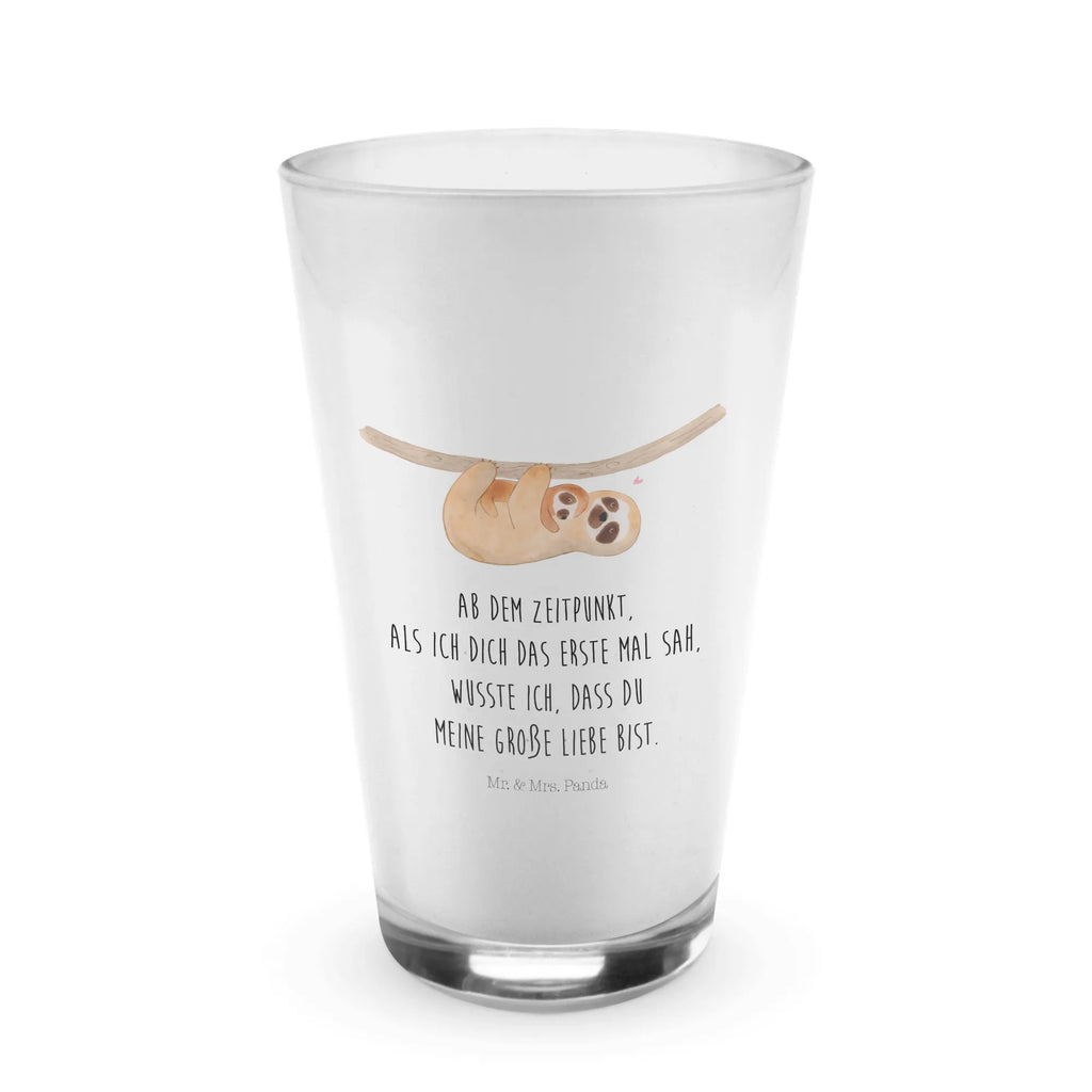 Glas Faultier mit Kind Cappuccino Glas, Glas, Cappuccino Tasse, Latte Macchiato, Faultier, Faultier Geschenk, Faultier Deko, Kind, Baby, Liebe, Mutter, Mama, Geburt, Kinder, Faulheit, Spaß, Niedlichkeit