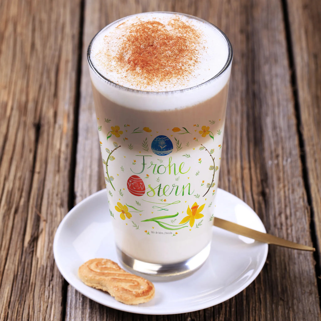 Glas Frohe Ostern Cappuccino Glas, Glas, Cappuccino Tasse, Latte Macchiato, Ostern, Osterhase, Ostergeschenke, Osternest, Osterdeko, Geschenke zu Ostern, Ostern Geschenk, Ostergeschenke Kinder, Ostern Kinder, Frohe Ostern, Ostergrüße, Osterblume, Osterei, bemalte Ostereier, Weidenkätzchen. Lettering