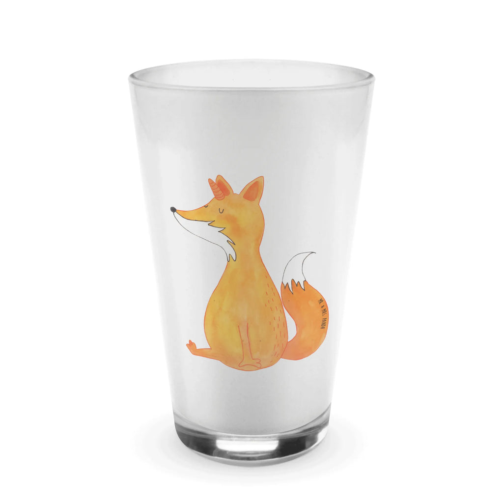 Glas Fuchshörnchen Wunsch Cappuccino Glas, Glas, Cappuccino Tasse, Latte Macchiato, Einhorn, Einhörner, Einhorn Deko, Pegasus, Unicorn, Fuchs, Unicorns, Fuchshörnchen, Fuchshorn, Foxycorn, Füchse