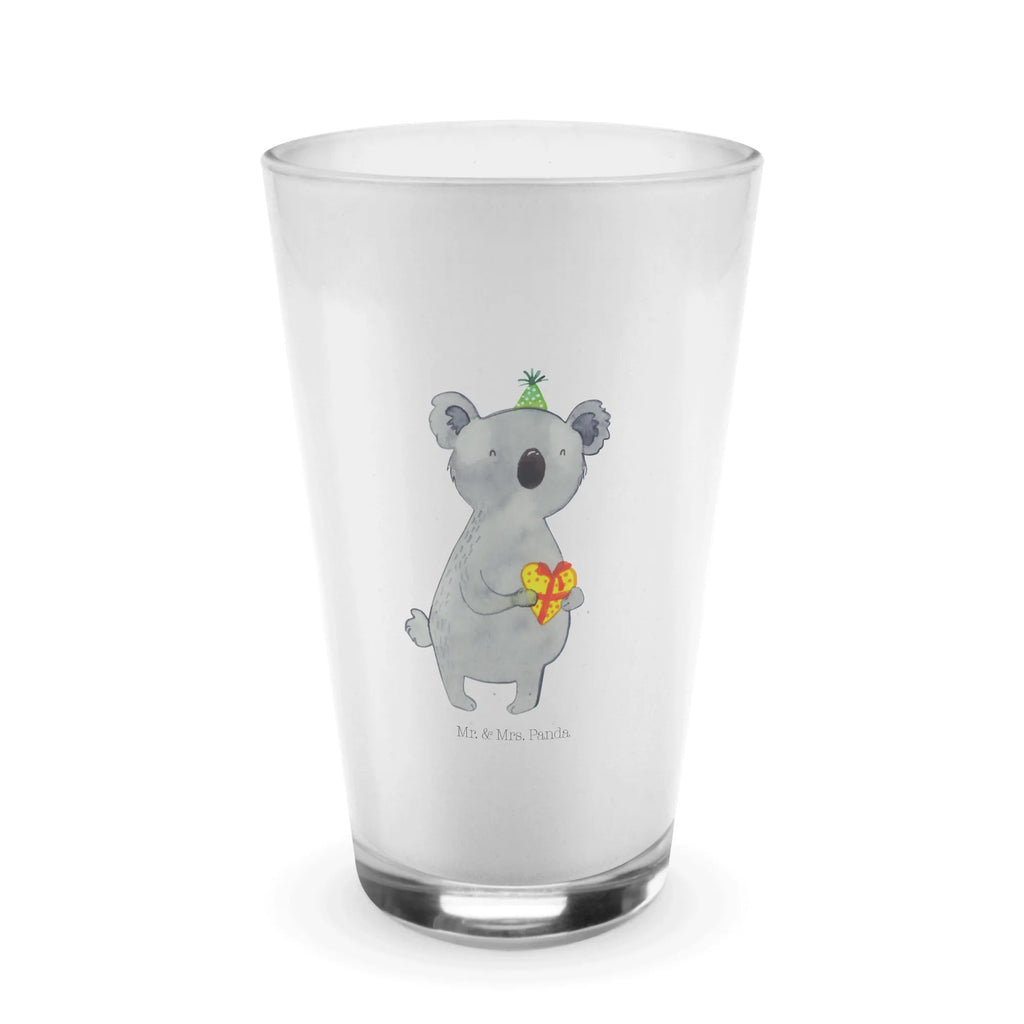 Glas Koala Geschenk Cappuccino Glas, Glas, Cappuccino Tasse, Latte Macchiato, Koala, Koalabär, Geschenk, Geburtstag, Party