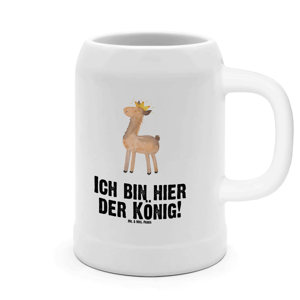 Bierkrug Lama König Bierkrug, Bierkrüge, Bierkrug Steingut, Steinkrüge, 0, 5 l, 500ml, Krug, Lama, Alpaka, Lamas, König, Königin, Freundin, Mama, Papa, Büro Kollege, Kollegin, Chef, Vorgesetzter, Abi, Abitur