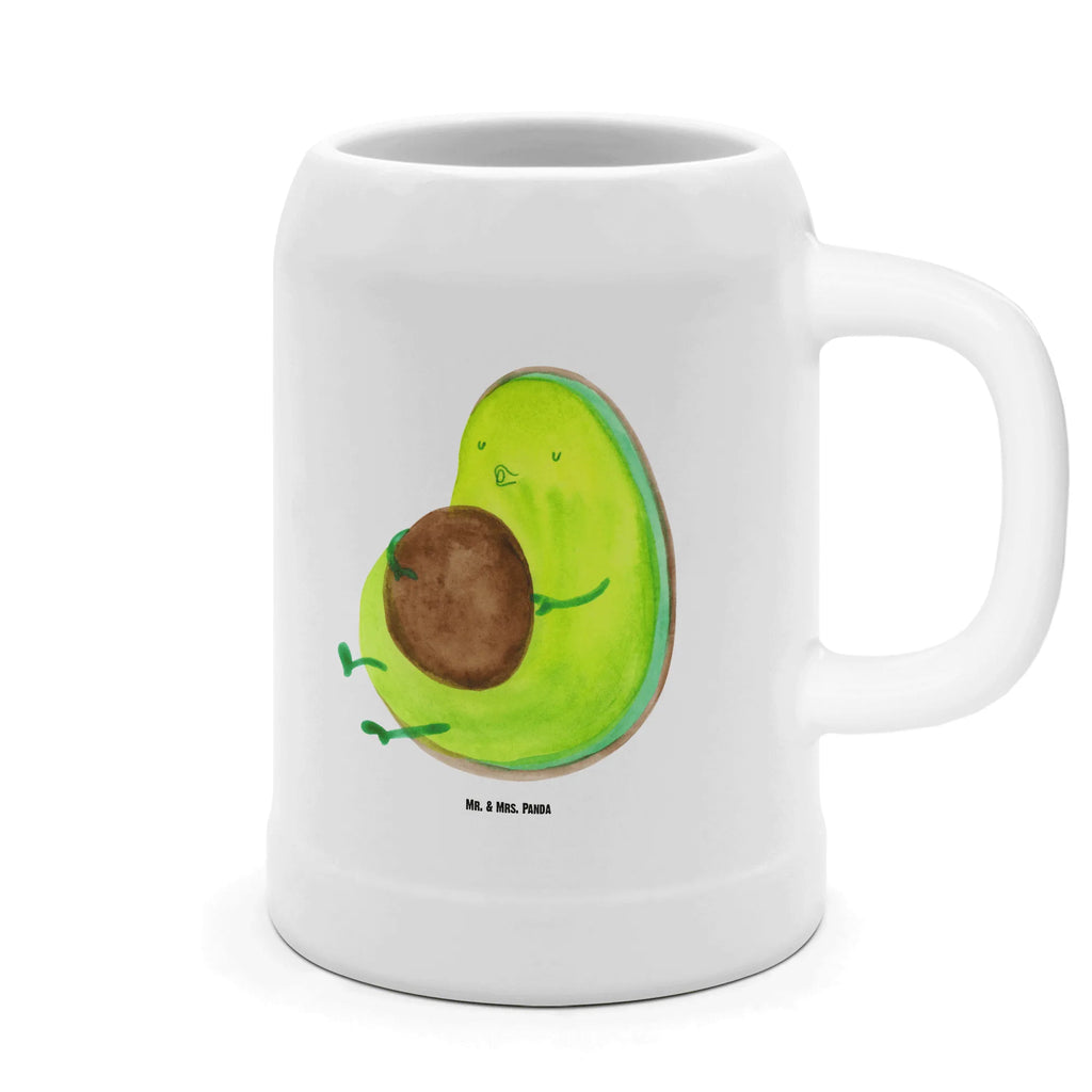 Bierkrug Avocado pfeift Bierkrug, Bierkrüge, Bierkrug Steingut, Steinkrüge, 0, 5 l, 500ml, Krug, Avocado, Veggie, Vegan, Gesund, Diät, Abnehmen, Ernährung, dick sein