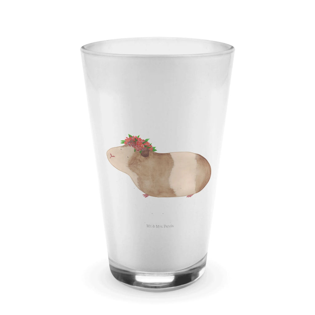 Glas Meerschweinchen weise Cappuccino Glas, Glas, Cappuccino Tasse, Latte Macchiato, Tiermotive, Gute Laune, lustige Sprüche, Tiere, Meerschweinchen, Meerie, Meeries, Wunder, Blumenkind, Realität, Spruch, Weisheit, Motivation, Wunderland