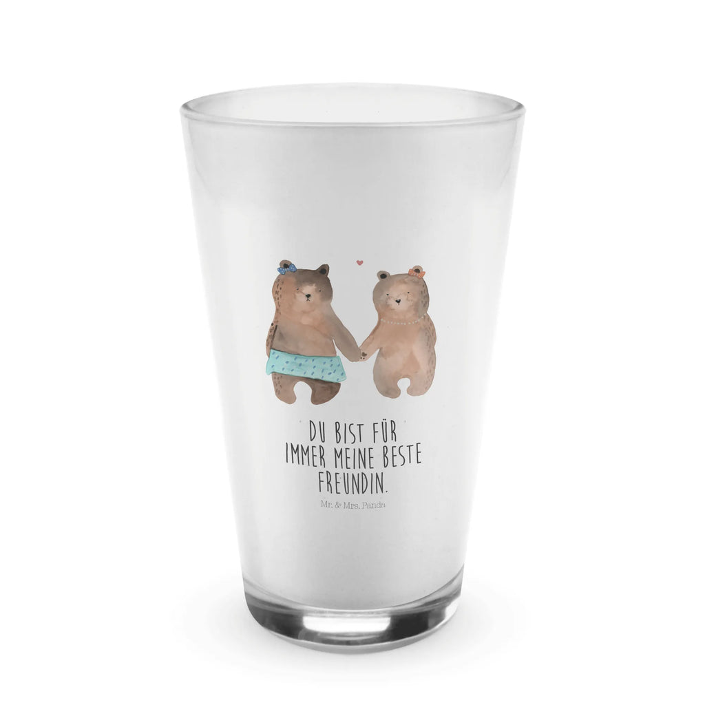 Glas Bär Freundin Cappuccino Glas, Glas, Cappuccino Tasse, Latte Macchiato, Bär, Teddy, Teddybär, Bär Freundin Beste Freund Liebe Liebesbeweis Verliebt Kumpel Kumpeliene