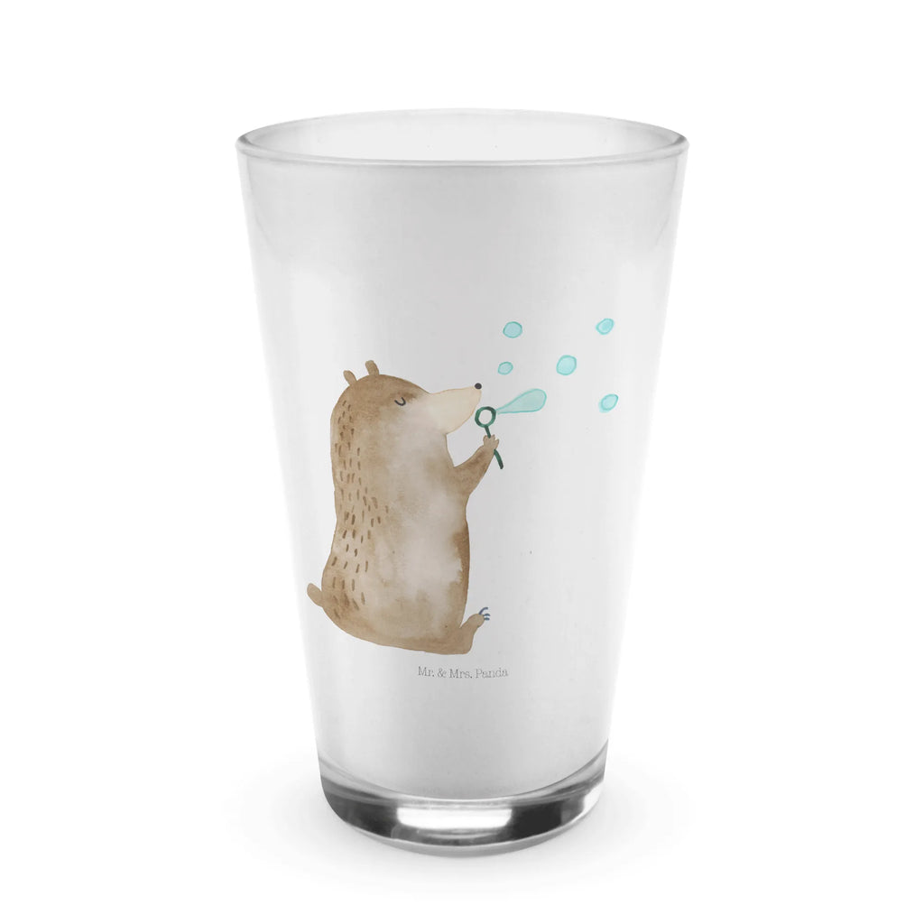 Glas Bär Seifenblasen Cappuccino Glas, Glas, Cappuccino Tasse, Latte Macchiato, Bär, Teddy, Teddybär, Seifenblasen Bär Lustig Sein Glücklich Traurig Happy