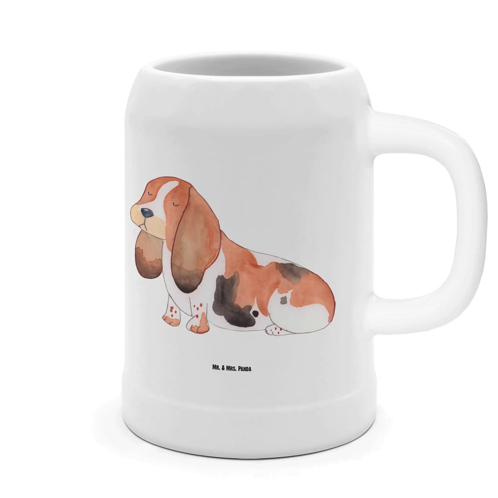 Bierkrug Hund Basset Hound Bierkrug, Bierkrüge, Bierkrug Steingut, Steinkrüge, 0, 5 l, 500ml, Krug, Hund, Hundemotiv, Haustier, Hunderasse, Tierliebhaber, Hundebesitzer, Sprüche, Basset Hound, Basset, Hundeliebe, kinderlos