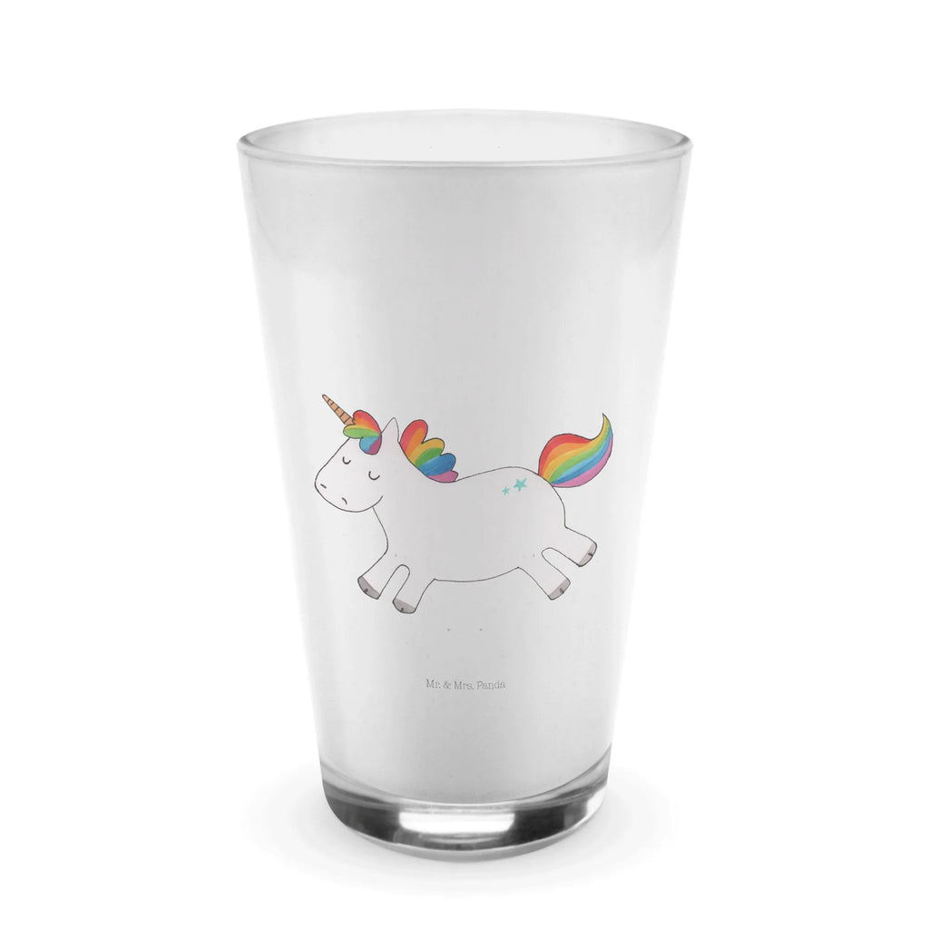 Glas Einhorn Happy Cappuccino Glas, Glas, Cappuccino Tasse, Latte Macchiato, Einhorn, Einhörner, Einhorn Deko, Pegasus, Unicorn, glücklich, fröhlich, Spaß, Freude, Lebensfreude, witzig, spannend, Lächeln, Lachen