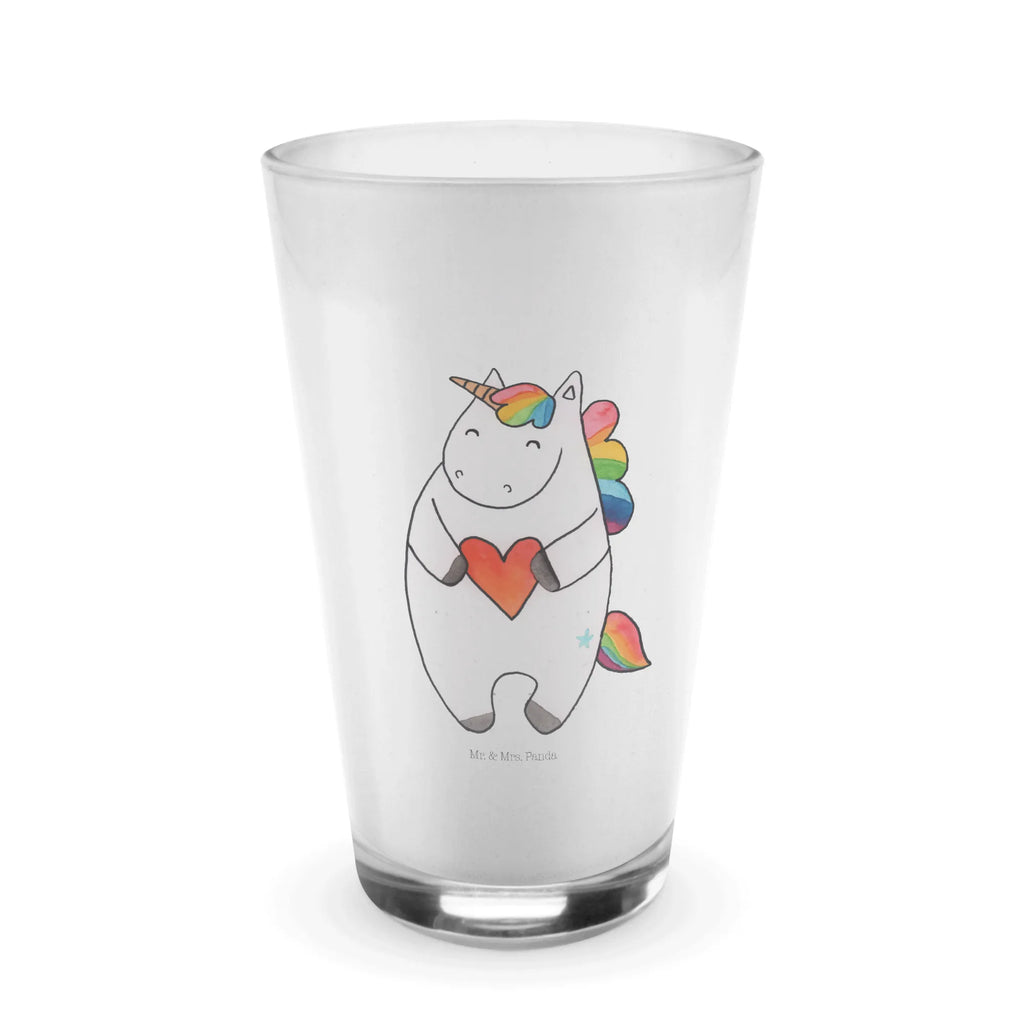 Glas Einhorn Herz Cappuccino Glas, Glas, Cappuccino Tasse, Latte Macchiato, Einhorn, Einhörner, Einhorn Deko, Unicorn, Herz, schlimm, böse, witzig, lustig, Freundin, anders, bunt