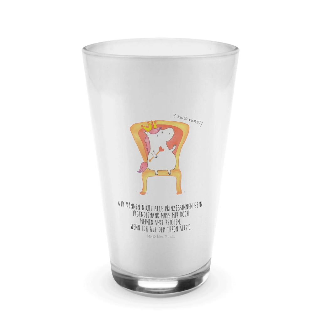 Glas Einhorn König Cappuccino Glas, Glas, Cappuccino Tasse, Latte Macchiato, Einhorn, Einhörner, Einhorn Deko, Pegasus, Unicorn, König, Präsident, Bundeskanzler, Herrscher, Kaiser, Prinzessin, Krone