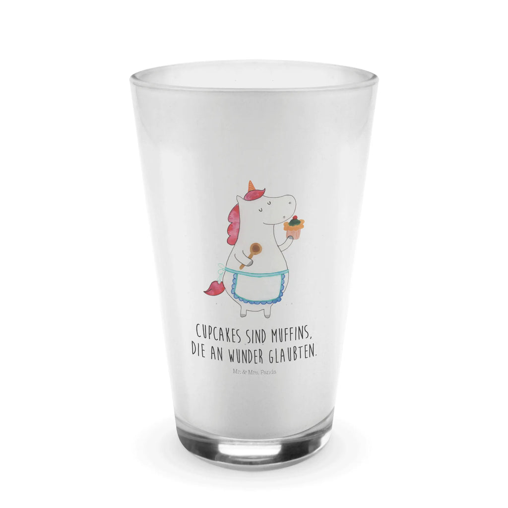 Glas Einhorn Küchenfee Cappuccino Glas, Glas, Cappuccino Tasse, Latte Macchiato, Einhorn, Einhörner, Einhorn Deko, Pegasus, Unicorn, backen, Muffin, Motivation, Träumer, träumen, Bäckerin, Hobbykoch, Koch, Torte, Kuchen