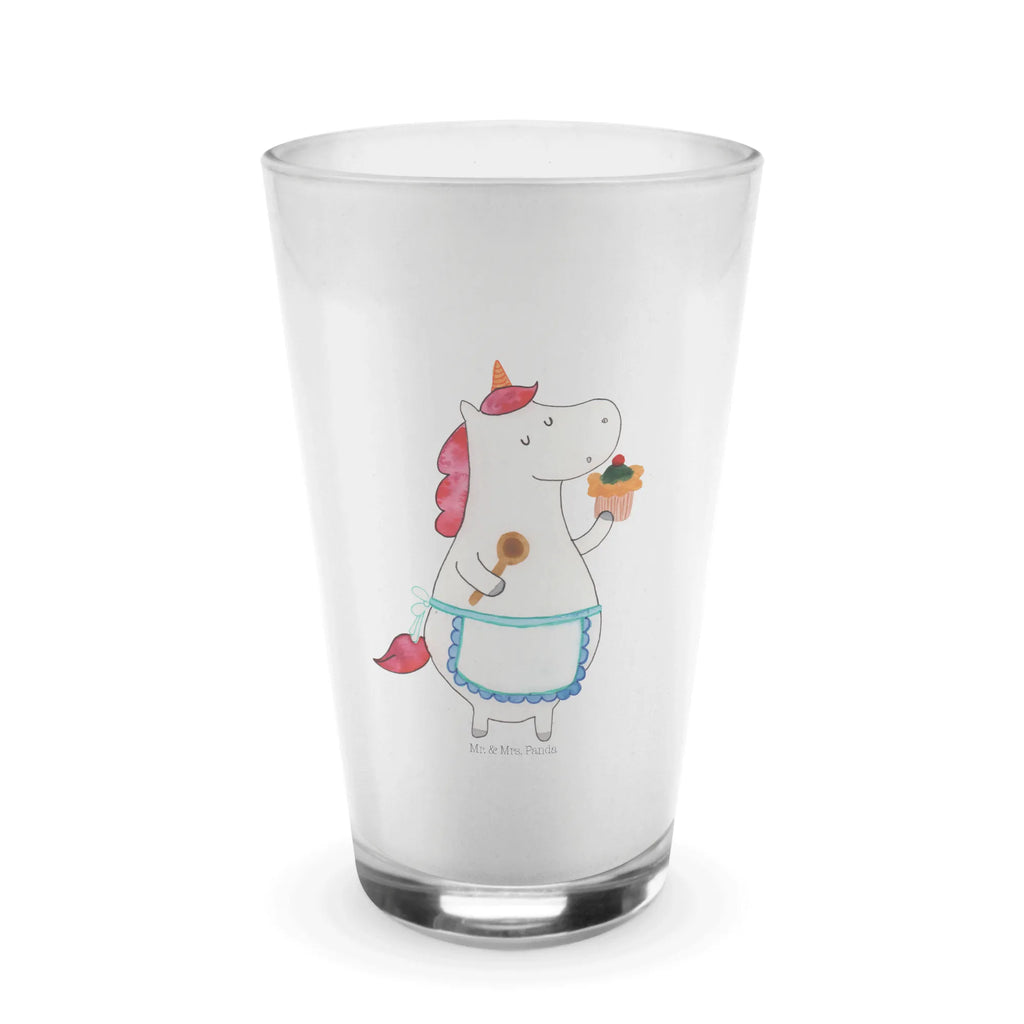 Glas Einhorn Küchenfee Cappuccino Glas, Glas, Cappuccino Tasse, Latte Macchiato, Einhorn, Einhörner, Einhorn Deko, Pegasus, Unicorn, backen, Muffin, Motivation, Träumer, träumen, Bäckerin, Hobbykoch, Koch, Torte, Kuchen