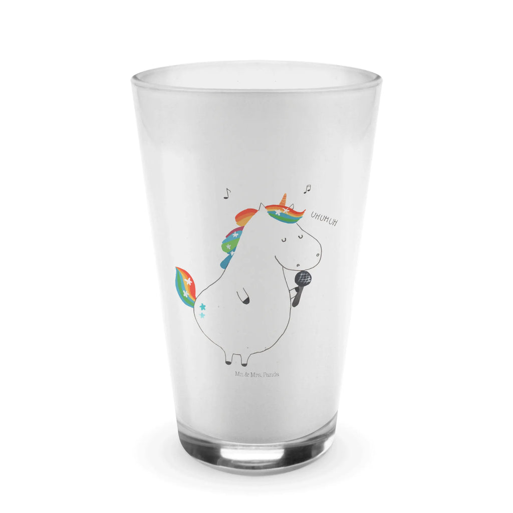 Glas Einhorn Sänger Cappuccino Glas, Glas, Cappuccino Tasse, Latte Macchiato, Einhorn, Einhörner, Einhorn Deko, Pegasus, Unicorn, Glitzer, Konfetti, Party, Geburtstag, Feier, Fest, Disco, Sängerin, Sänger, Freundin