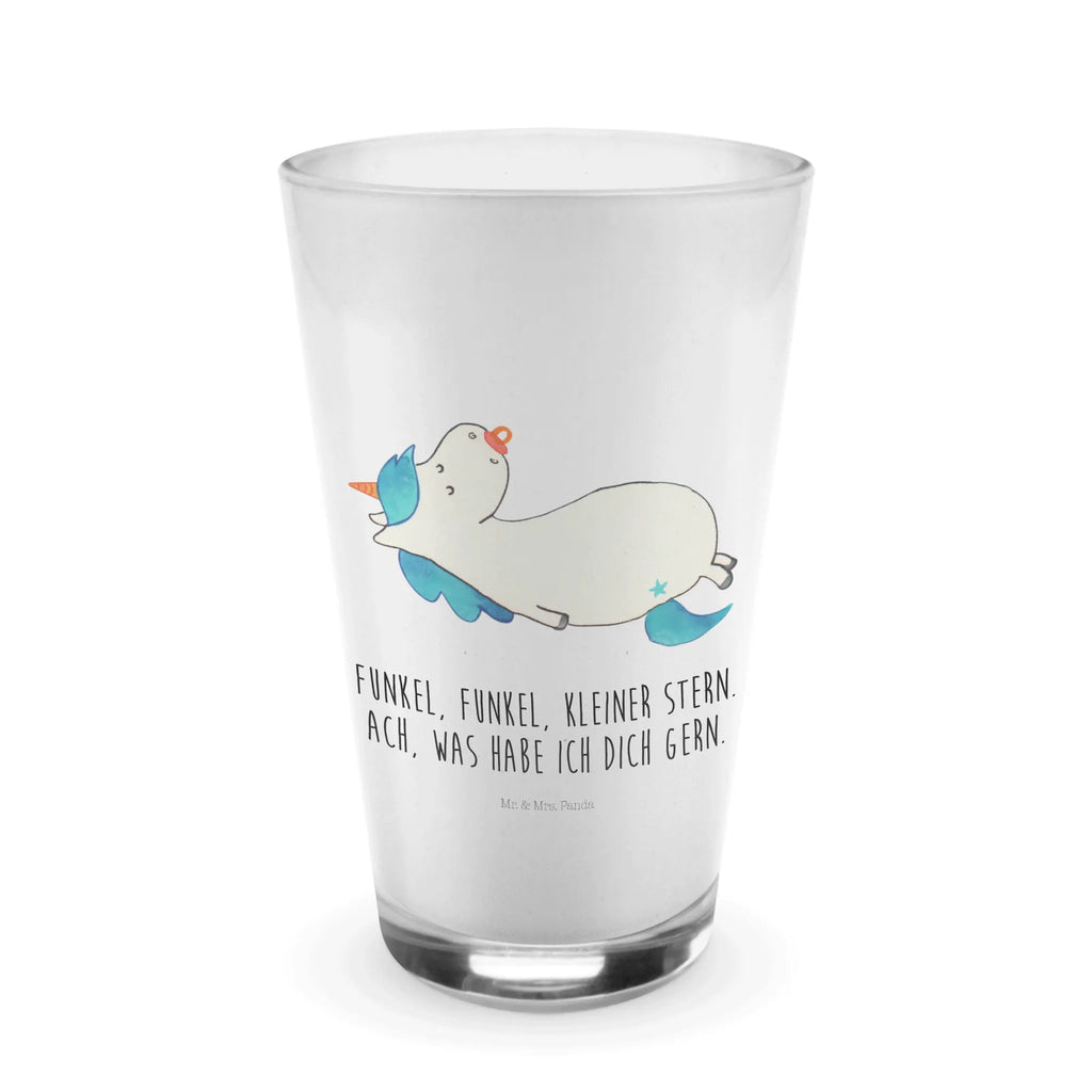 Glas Einhorn Schnullie Cappuccino Glas, Glas, Cappuccino Tasse, Latte Macchiato, Einhorn, Einhörner, Einhorn Deko, Unicorn, Baby, Kleinkind, Geburt, Geburtstag, Säugling, Schnuller, Geschenk Geburt, Mutter, Mama