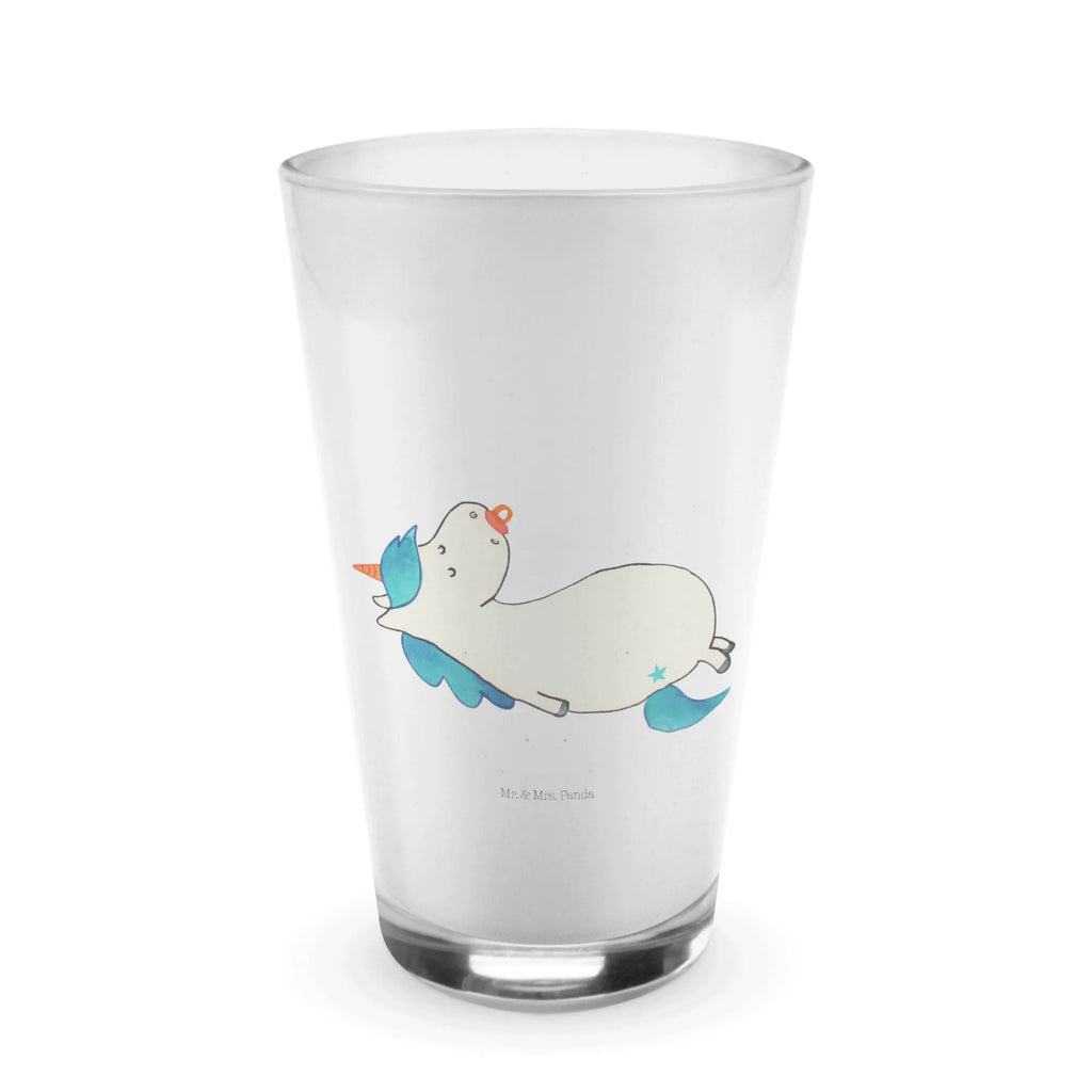 Glas Einhorn Schnullie Cappuccino Glas, Glas, Cappuccino Tasse, Latte Macchiato, Einhorn, Einhörner, Einhorn Deko, Unicorn, Baby, Kleinkind, Geburt, Geburtstag, Säugling, Schnuller, Geschenk Geburt, Mutter, Mama