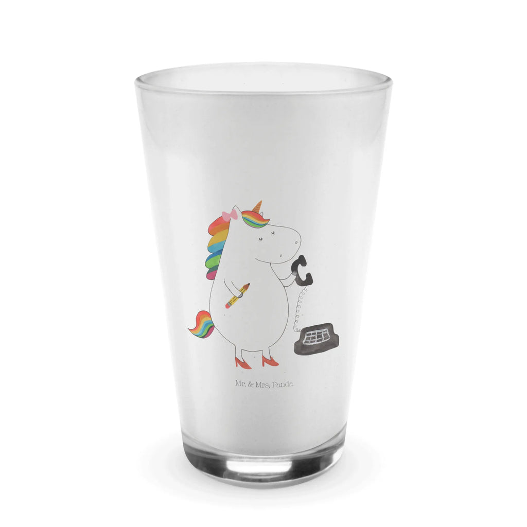 Glas Einhorn Sekretärin Cappuccino Glas, Glas, Cappuccino Tasse, Latte Macchiato, Einhorn, Einhörner, Einhorn Deko, Unicorn, Sekretärin, Büro, Rechtsanwältin, Rechtsanwaltsgehilfin, Steuerbüro, Steuerkanzlei, Bürokraft, Bürohilfe