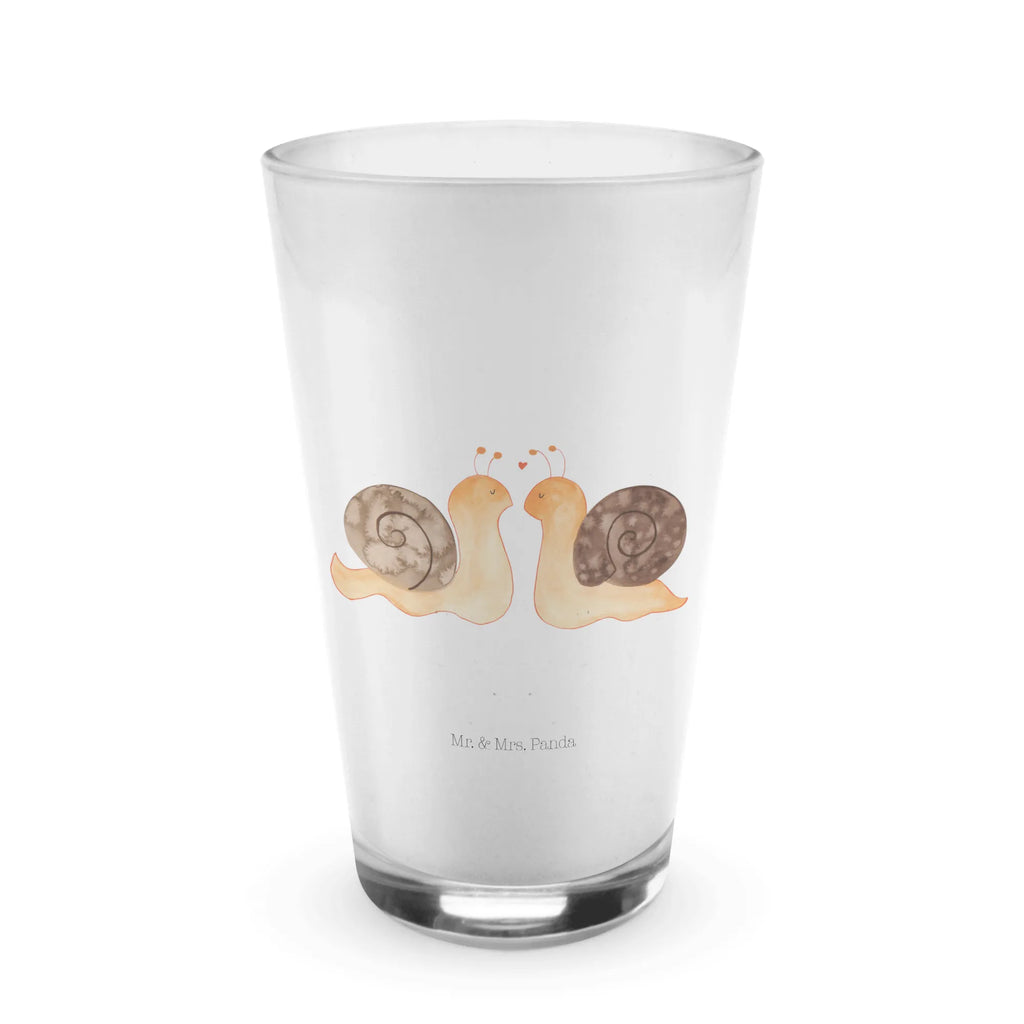 Glas Schnecken Liebe Cappuccino Glas, Glas, Cappuccino Tasse, Latte Macchiato, Liebe, Partner, Freund, Freundin, Ehemann, Ehefrau, Heiraten, Verlobung, Heiratsantrag, Liebesgeschenk, Jahrestag, Hocheitstag