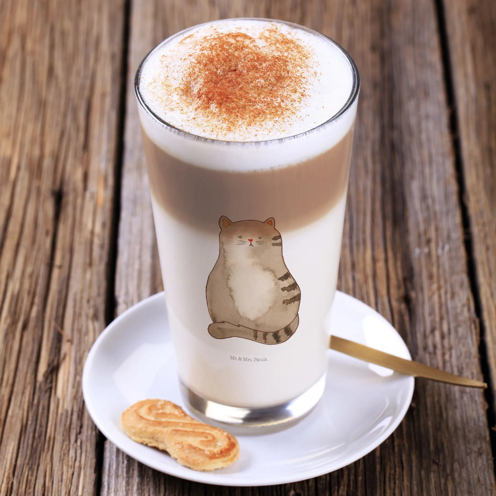 Glas Katze sitzend Cappuccino Glas, Glas, Cappuccino Tasse, Latte Macchiato, Katze, Katzenmotiv, Katzenfan, Katzendeko, Katzenfreund, Katzenliebhaber, Katzenprodukte, Katzenartikel, Katzenaccessoires, Katzensouvenirs, Katzenliebhaberprodukte, Katzenmotive, Katzen, Kater, Mietze, Cat, Cats, Katzenhalter, Katzenbesitzerin, Haustier, Katzenliebe, Lebensinhalt, Liebe, Mittelpunkt, Familie