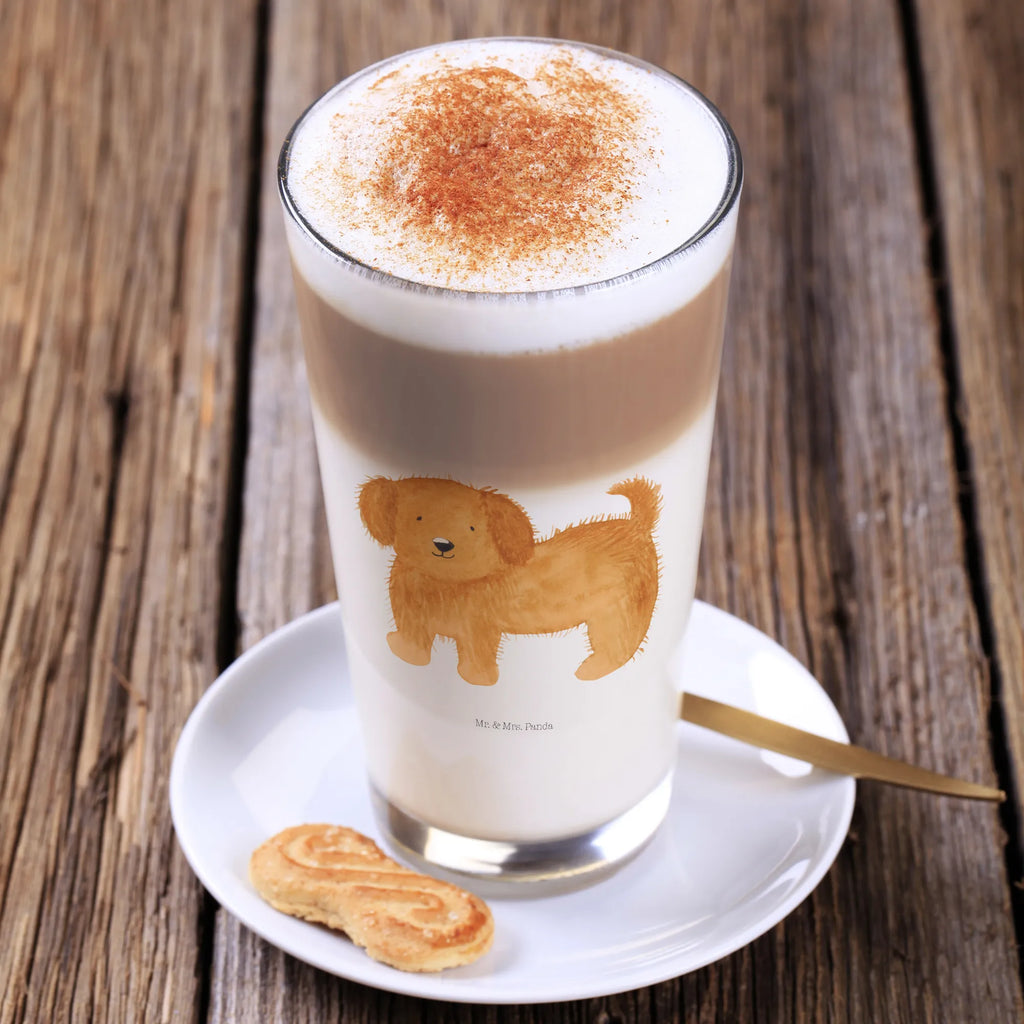 Glas Hund flauschig Cappuccino Glas, Glas, Cappuccino Tasse, Latte Macchiato, Hund, Hundemotiv, Haustier, Hunderasse, Tierliebhaber, Hundebesitzer, Sprüche, Hunde, Frauchen, Hundemama, Hundeliebe