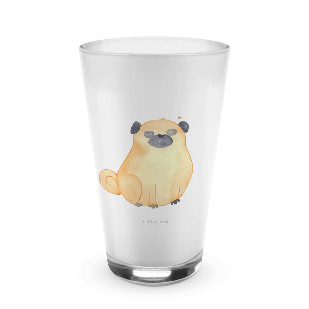 Glas Mops Cappuccino Glas, Glas, Cappuccino Tasse, Latte Macchiato, Hund, Hundemotiv, Haustier, Hunderasse, Tierliebhaber, Hundebesitzer, Sprüche, Mops, Liebe, Hundeliebe