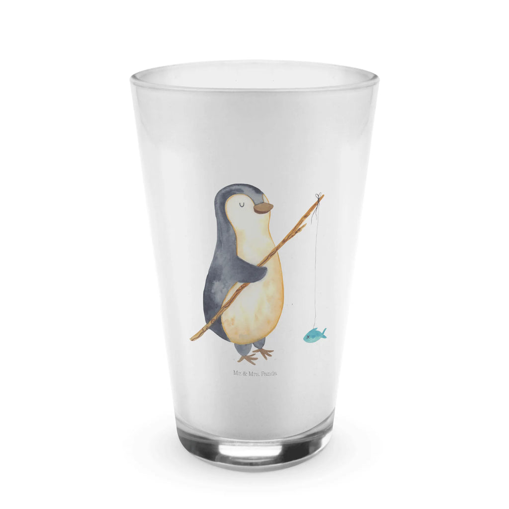 Glas Pinguin Angler Cappuccino Glas, Glas, Cappuccino Tasse, Latte Macchiato, Pinguin, Pinguine, Angeln, Angler, Tagträume, Hobby, Plan, Planer, Tagesplan, Neustart, Motivation, Geschenk, Freundinnen, Geschenkidee, Urlaub, Wochenende