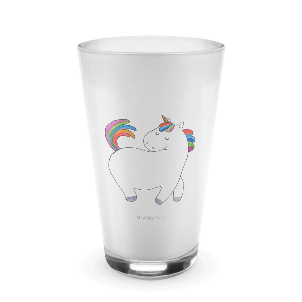 Glas Einhorn stolzierend Cappuccino Glas, Glas, Cappuccino Tasse, Latte Macchiato, Einhorn, Einhörner, Einhorn Deko, Unicorn, stolz, anders, bunt, Pferd, Reiter, Reiten, Freundin, Geschenk