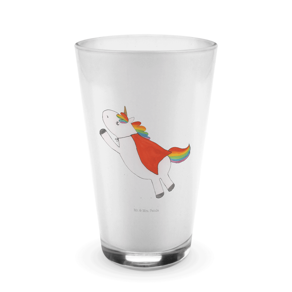 Glas Einhorn Super Geburtstag Cappuccino Glas, Glas, Cappuccino Tasse, Latte Macchiato, Einhorn, Einhörner, Einhorn Deko, Pegasus, Unicorn, Geburtstag, Geburtstagsgeschenk, Traummann, Superheld, Held, Freundin